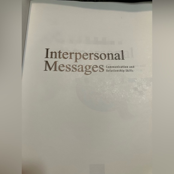 Interpersonal Messages Communication & Relationship Skills by Joseph A Devito - Picture 5 of 6